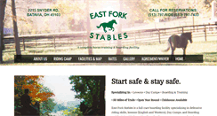 Desktop Screenshot of eastforkstables.net